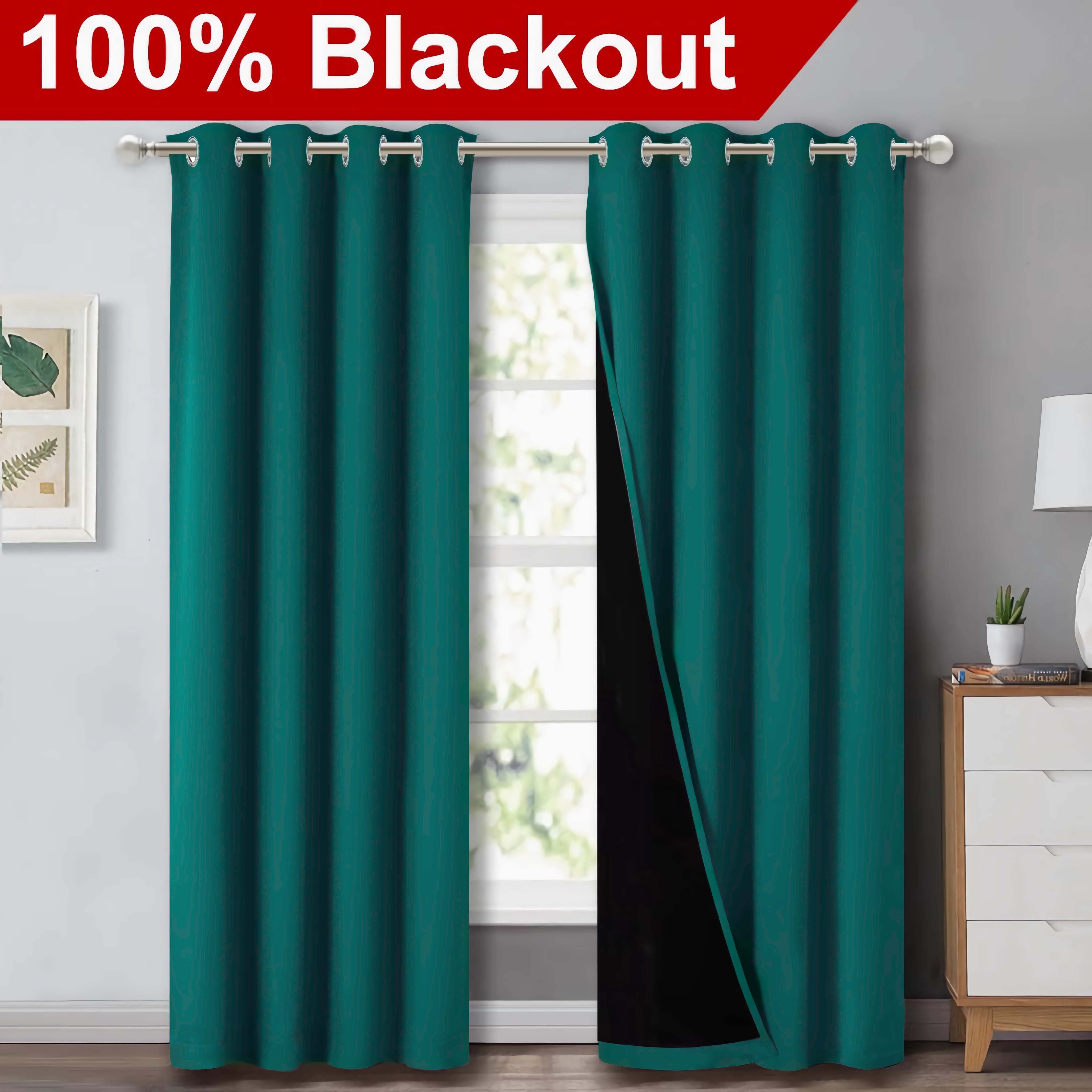 Blackout Curtains for Living Rooms and Bedrooms, Light-Blocking, Thermal Insulated