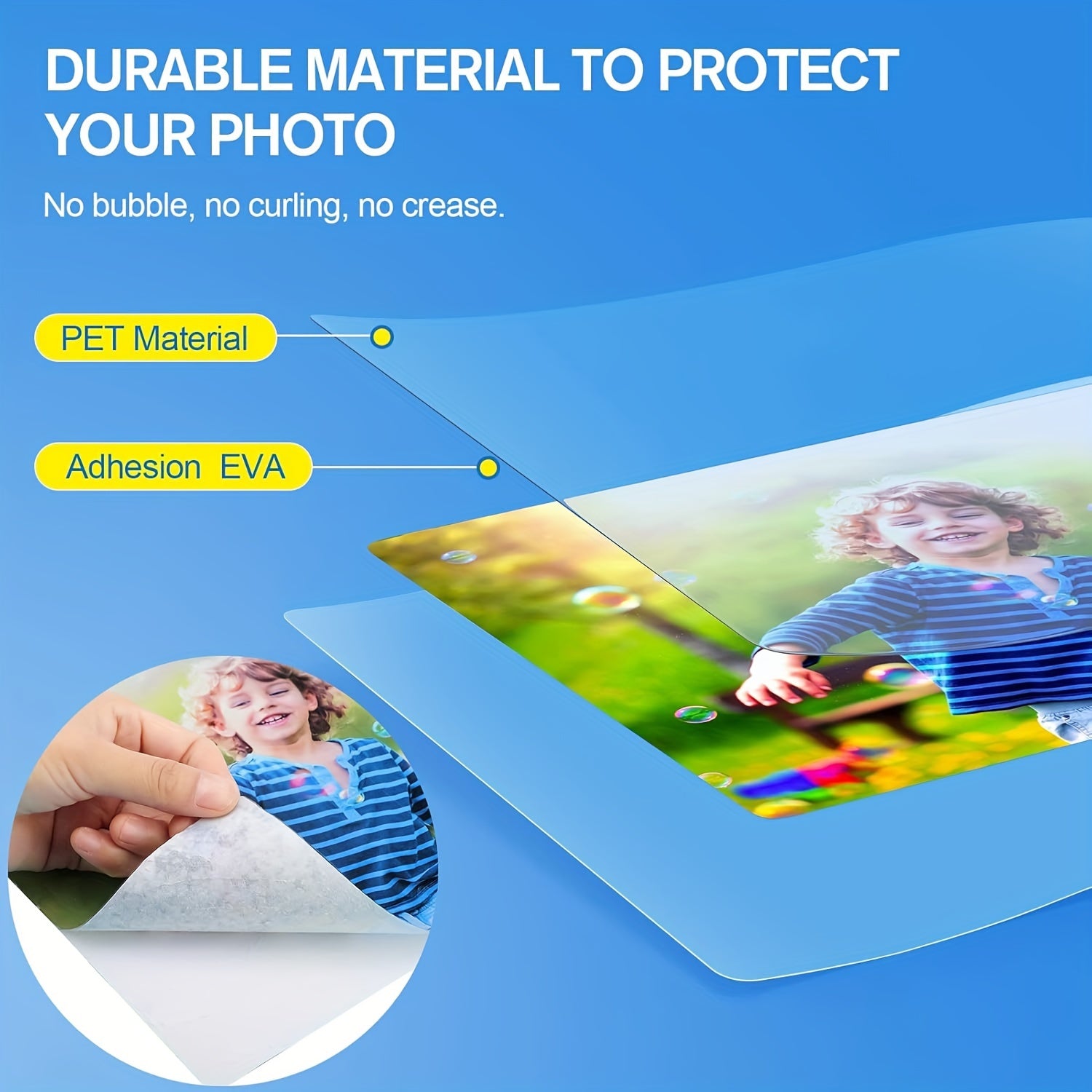 100/200 Pcs Thermal Laminating Pouches 2.6x3.7 Inches Clear Plastic Sheets for Photos and Business Cards