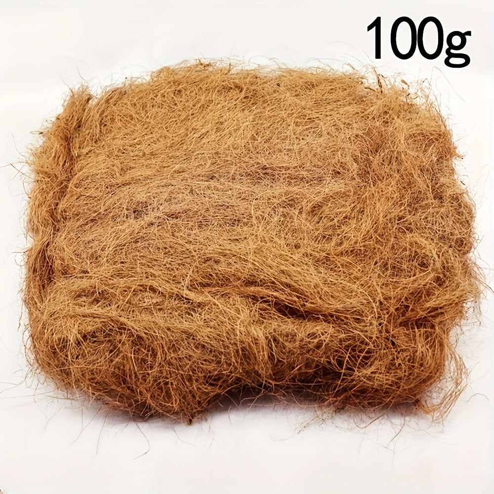 100g Natural Coconut Fiber for Bird Nests DIY Crafts Green Plants
