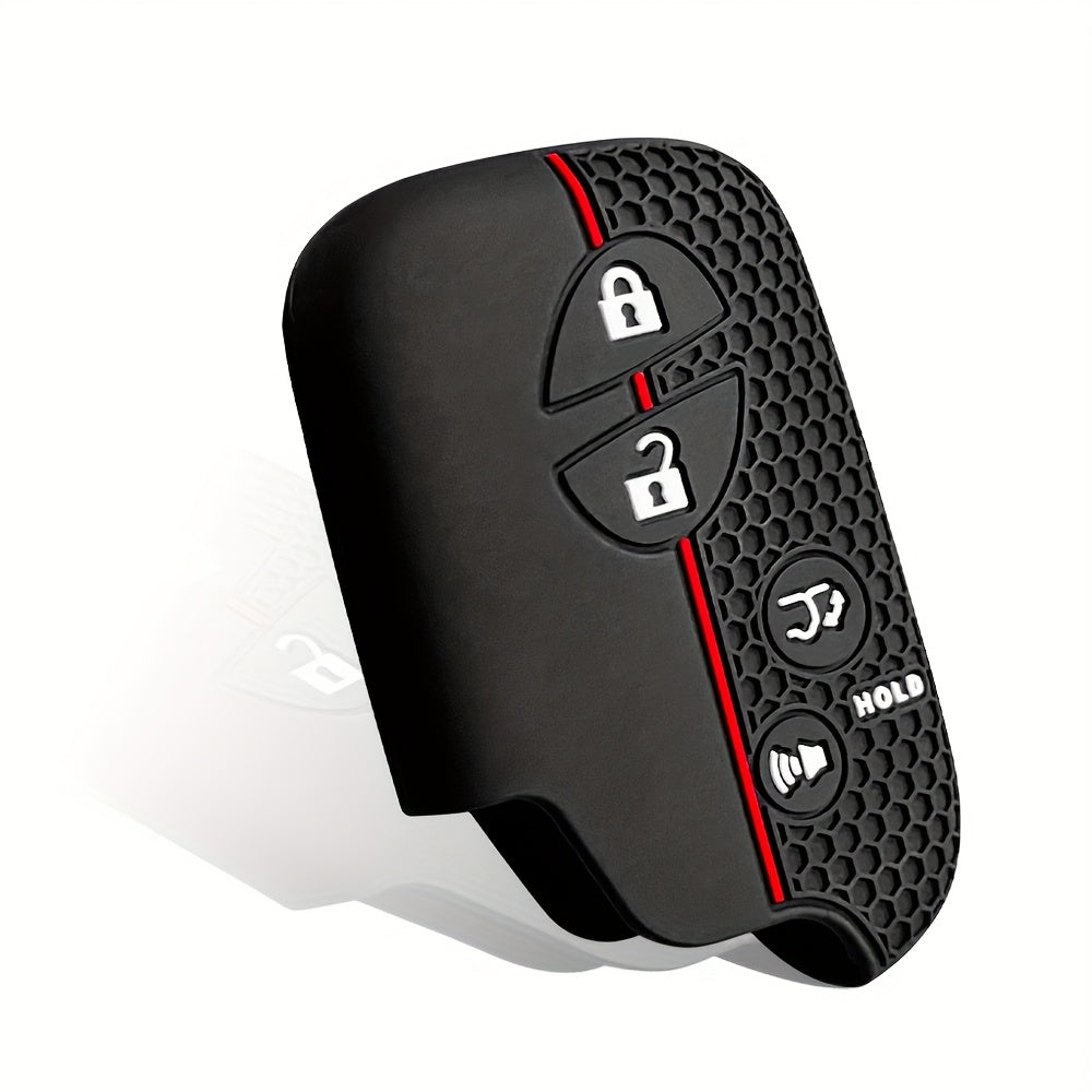 Universal Silicone Key Cover Compatible with Remote Fob, Anti-Drop Wear-Resistant