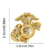 Stainless Steel Marine Corps Eagle Lapel Pin Brooch for Attire Jacket Purse 2.5cm