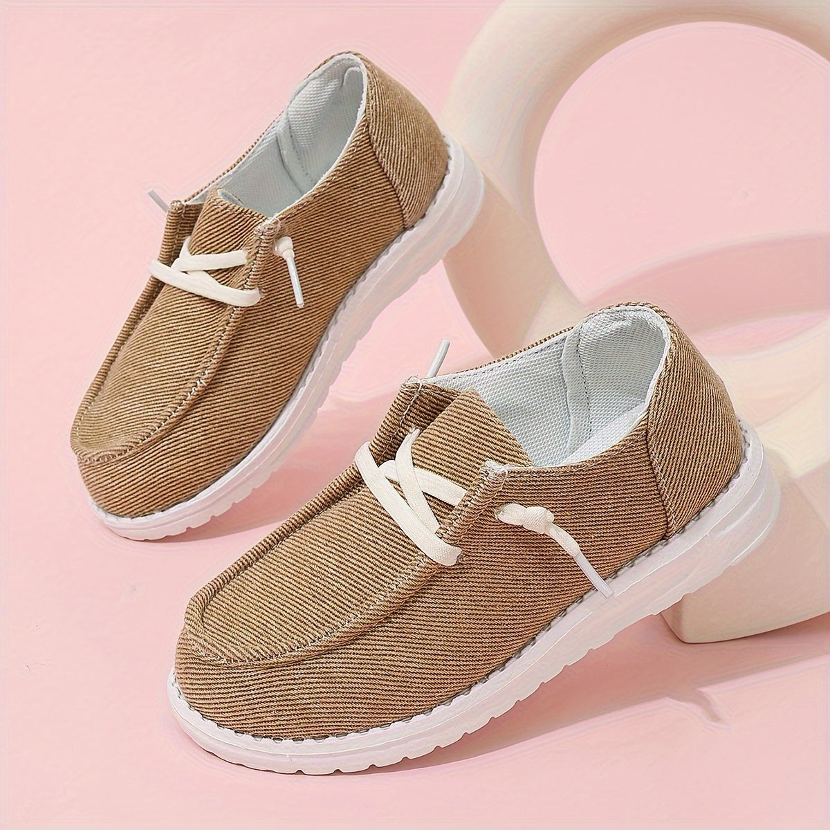 Boys' All-Season Breathable Slip-On Sneakers Fabric Casual Shoes
