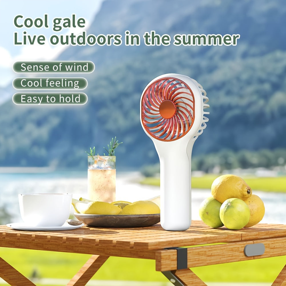 Portable Handheld Fan for Girls and Kids USB Rechargeable Quiet High-Speed