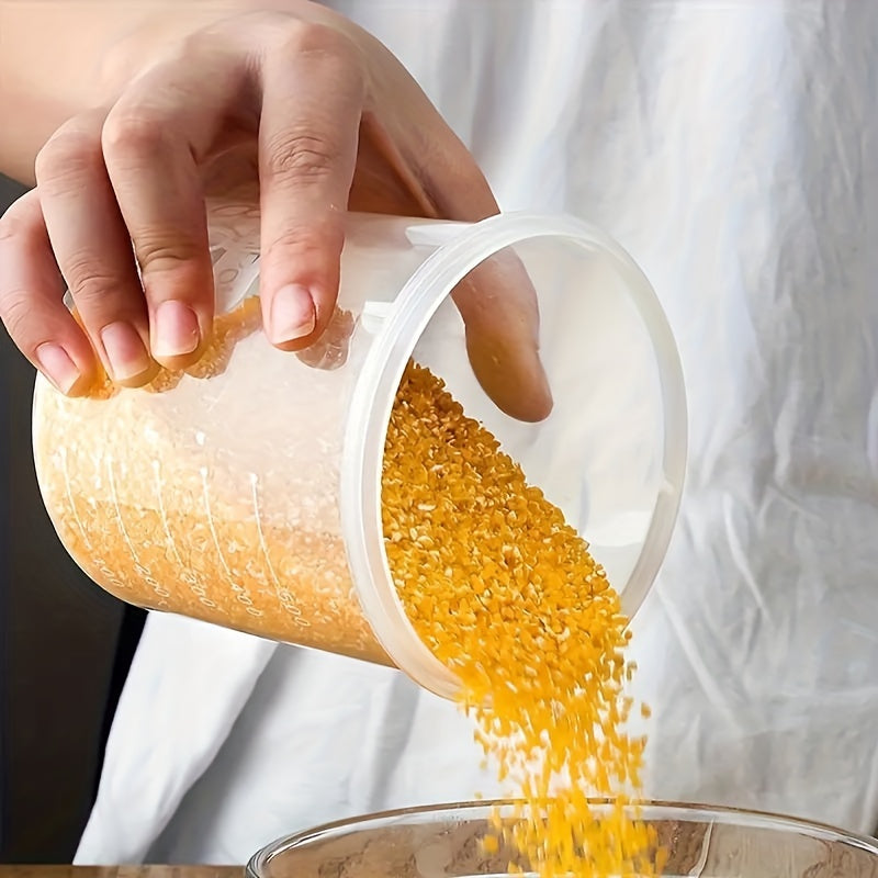 Juego de recipientes para almacenamiento de alimentos, frascos de plástico a prueba de fugas con tapas herméticas, organizador de cocina reutilizable