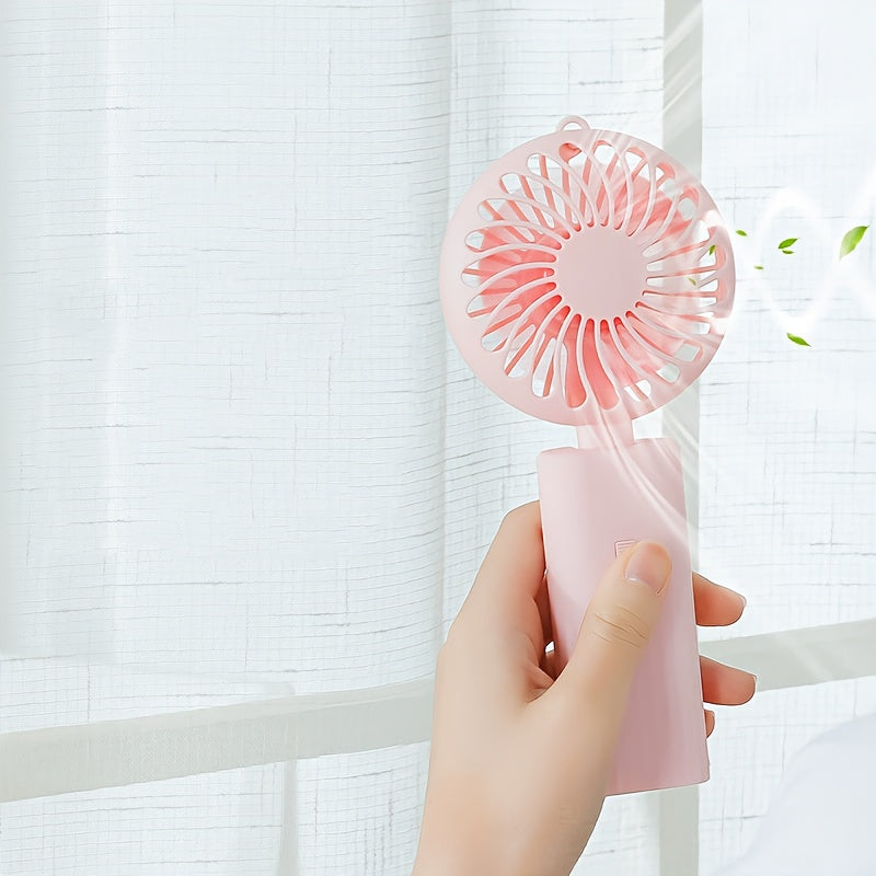 Mini Battery-Operated Fan Ultra Quiet Portable Desk Fan Adjustable Speed Compact for Travel Camping