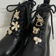 Unisex Fashionable Shoelace Pendants Set of 6 with Heart, Flower, Bear Styles