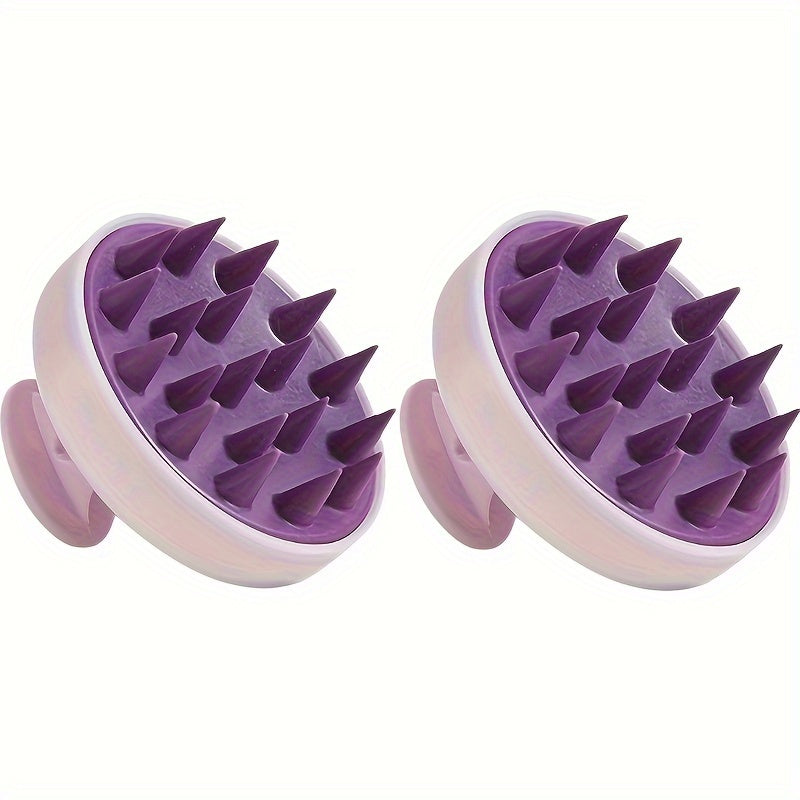 Silicone Scalp Massager with Exfoliating Shampoo Comb No Batteries 3 Colors