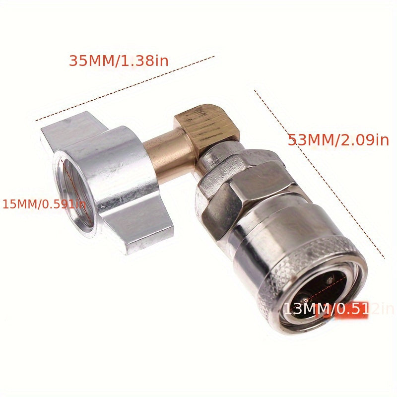 Truck Dust Gun Air Tank Connector Straight and Elbow Fittings for Off-Road Vehicles