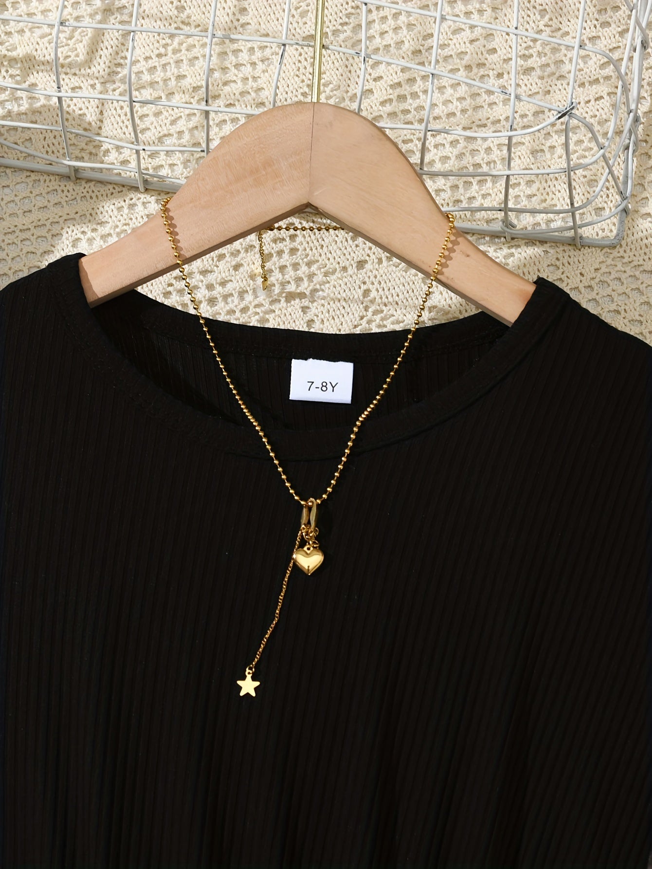 Girls Summer Blue Floral Spliced Knee High Dress with Belt and Short Sleeves