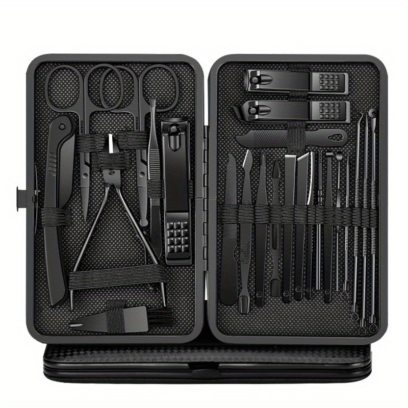 8/24 Piece Stainless Steel Nail Art Tool Set with Straight Blade Scissors for Toenail Care