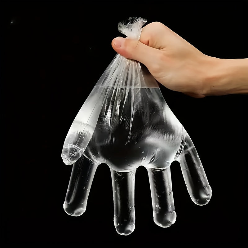 Disposable Transparent Gloves, Multiple Sizes, Household, Pet Grooming, Cleaning