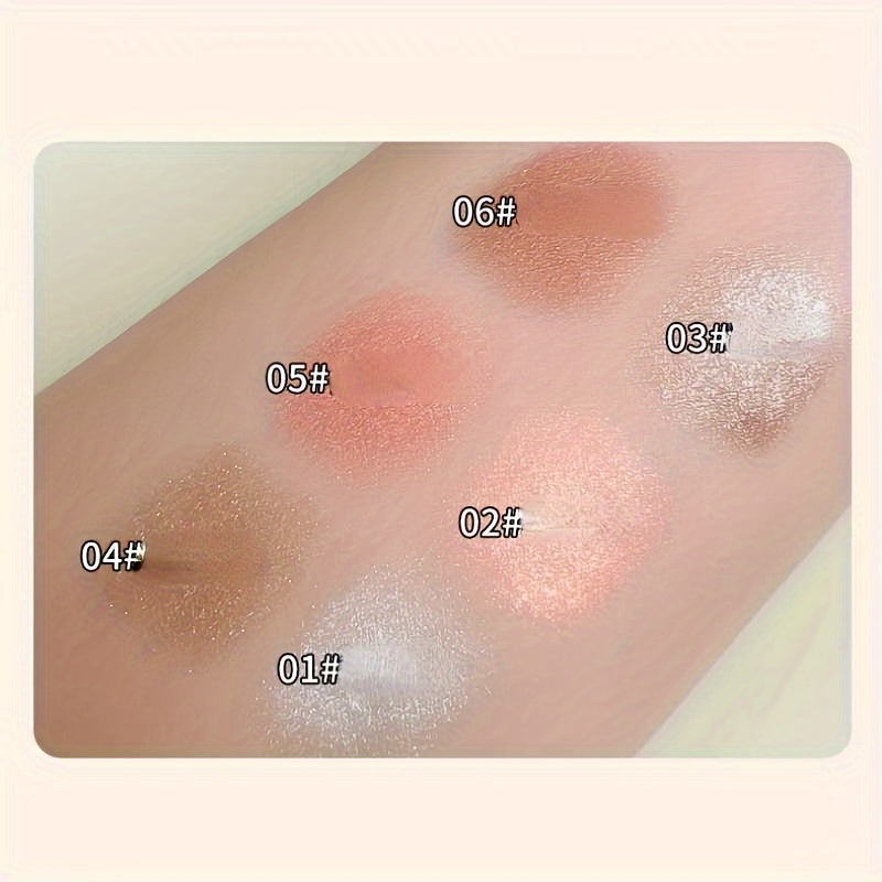 Lápiz de párpado de alta pigmentación 2 en 1 a prueba de agua para mujer con purpurina, sombra de ojos y lápiz de labios