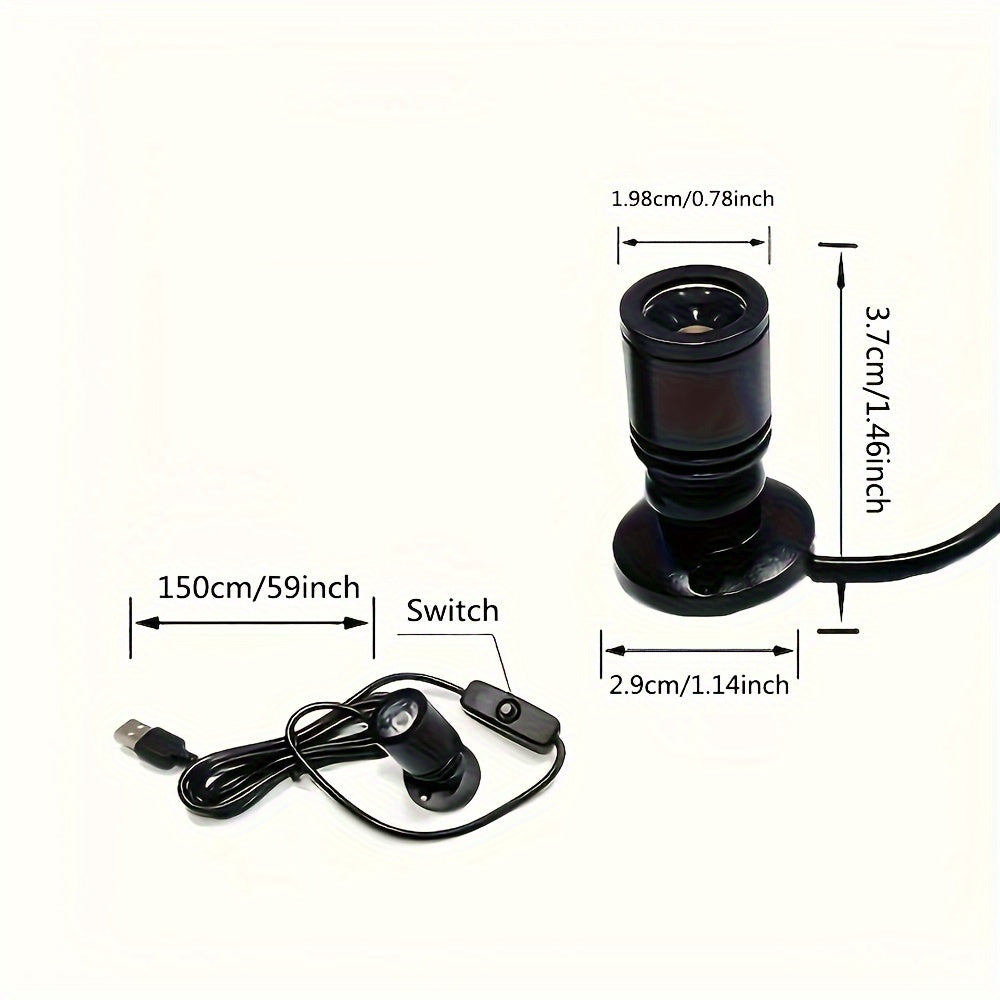 Mini USB LED Spotlight Indoor Accent Lighting Energy Efficient Switch Controlled