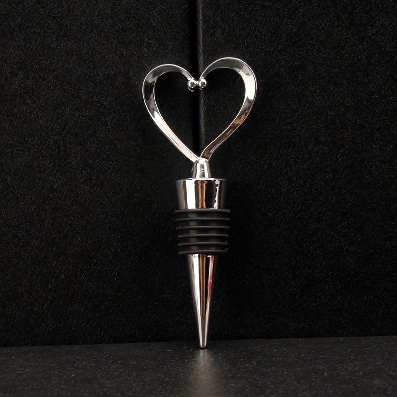 Heart-Shaped Red Wine Stopper ABS Plastic Keeps Wine Fresh for Celebrations