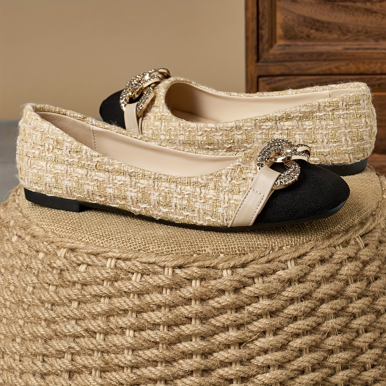 Women's Flat Shoes Casual Slip-On Loafers White Burgundy Comfortable Flats