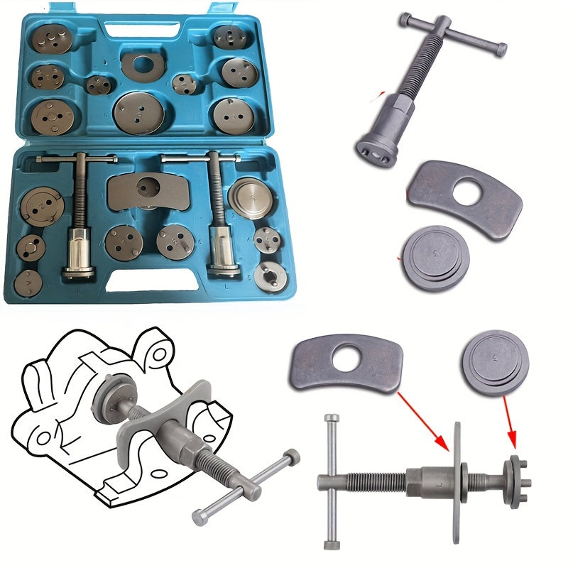 13/22 Piece Brake Pad Disassembly Kit for Maintenance and Replacement