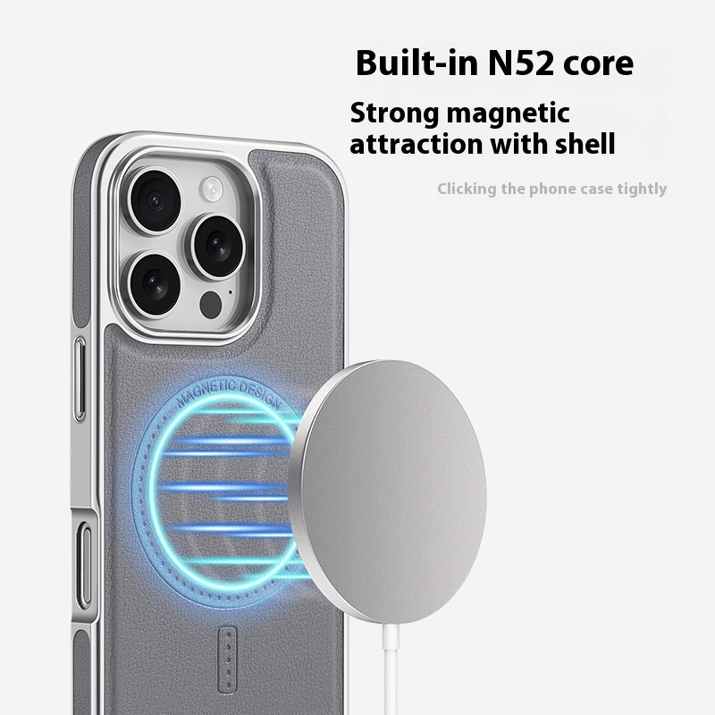 Men Women Faux Leather Phone Case for iPhone 16 Pro Max 15 Pro 16 Plus Drop Protection