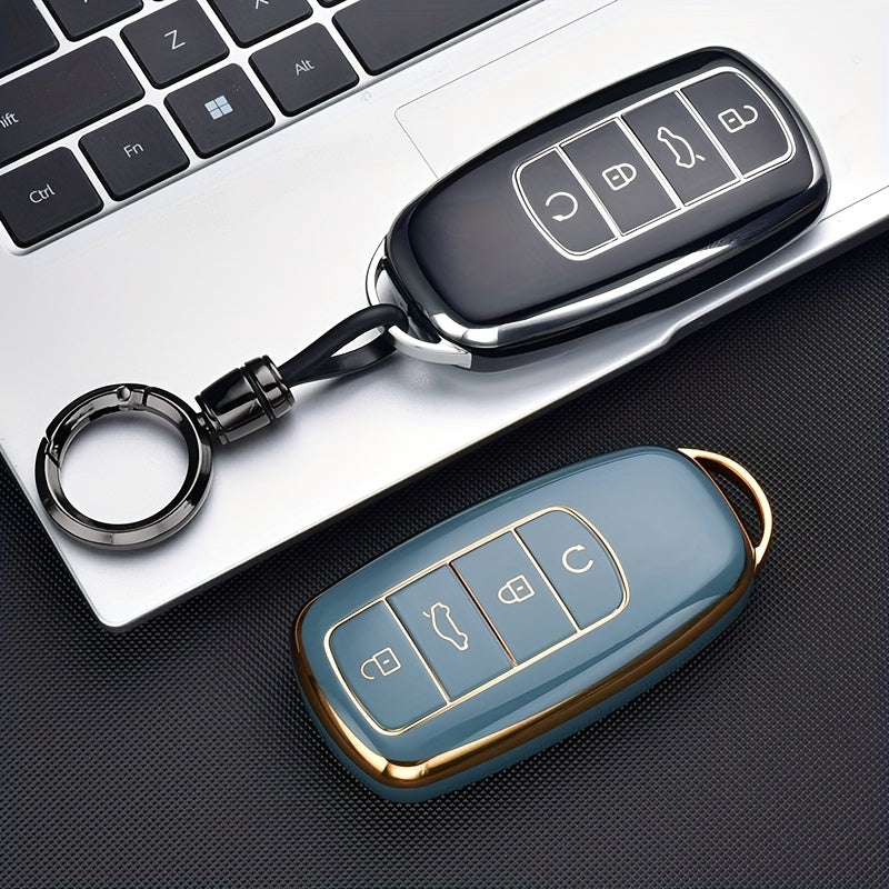 Car Remote Key Cover TPU with Keychain for SUV and SUV Plus Models
