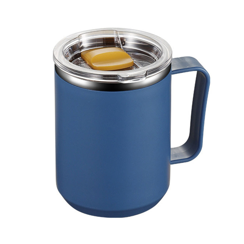 Colorful Insulated Coffee Mug with Handles Lids Double Wall Vacuum for Office Outdoor School