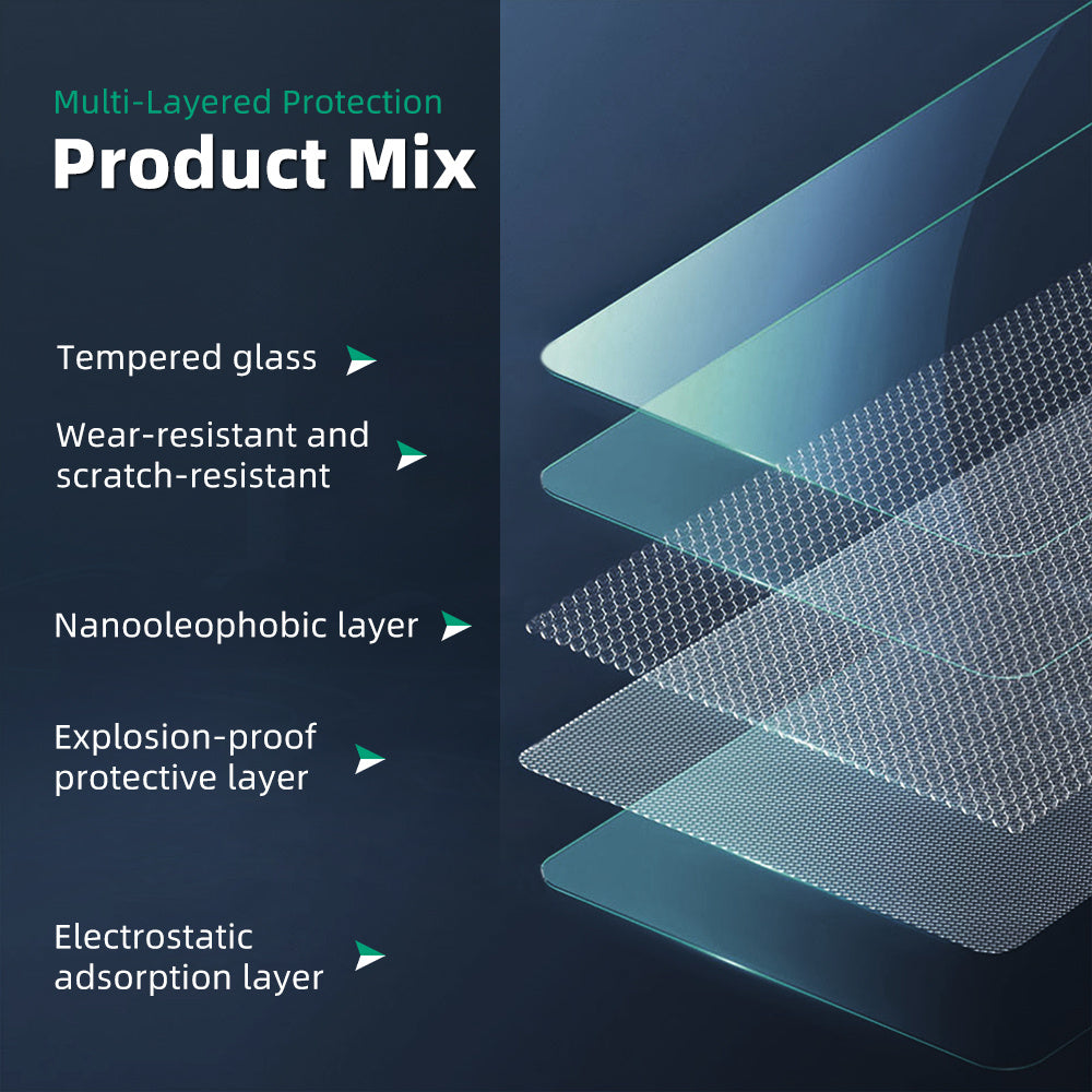 Car Touchscreen Protector 39.62cm Tempered Glass Screen Shield Scratch-Resistant