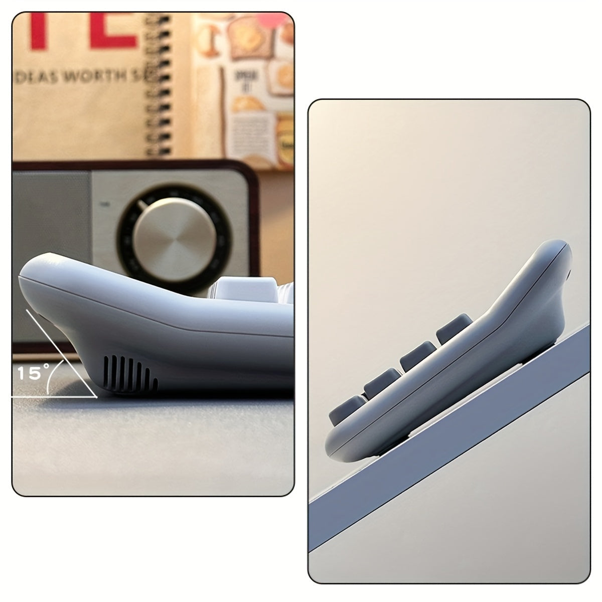 Ofis va moliyaviy foydalanish uchun kulrang va oq dizayndagi 12 raqamli LCD kalkulyator