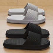 Plus Size 48-49 EVA Slides for Indoor Outdoor Non-Slip Quick-Dry Black
