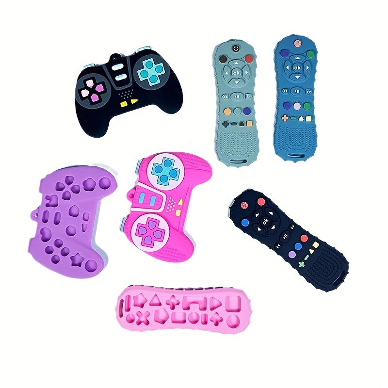 Baby Teething Toy Silicone Simulation Remote Control Handle for Babies