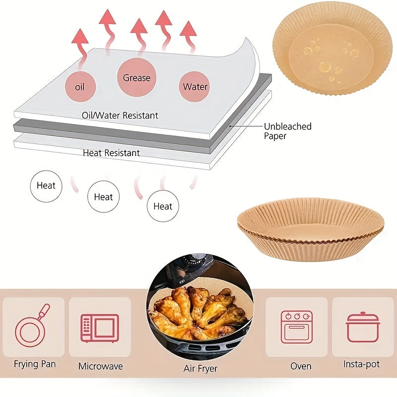 Disposable Square Air Fryer Liners 16cm 10/50/100pcs Oven Accessories