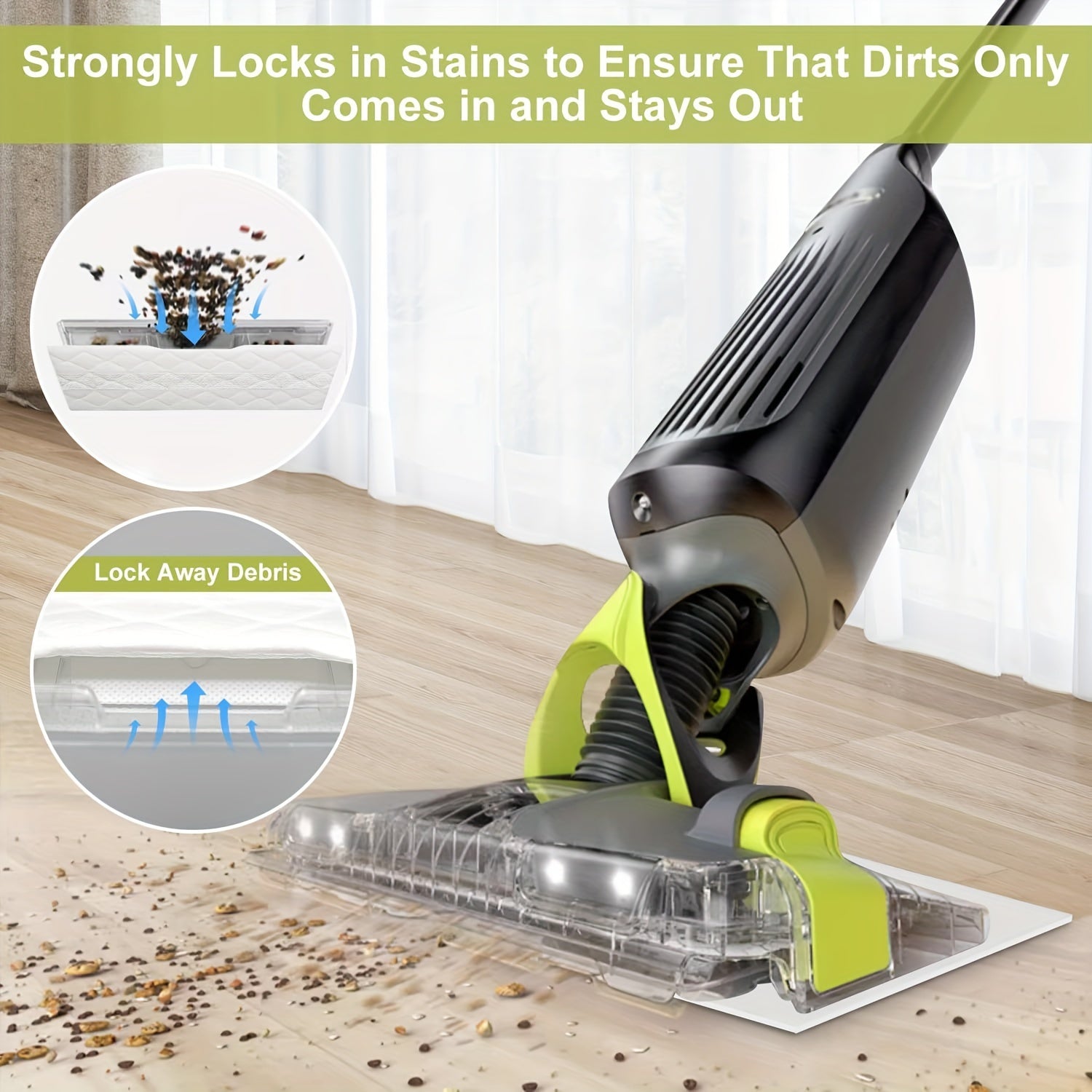 1/3 dona Shark VACMOP bir martalik qattiq pol uchun vakuum va mopa to'ldirish (Qism VMP30) Shark Vacmop Pro VM252 VM250 VM200 uchun