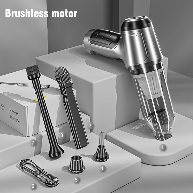 Aspiradora de mano inalámbrica para coche, impermeable y portátil