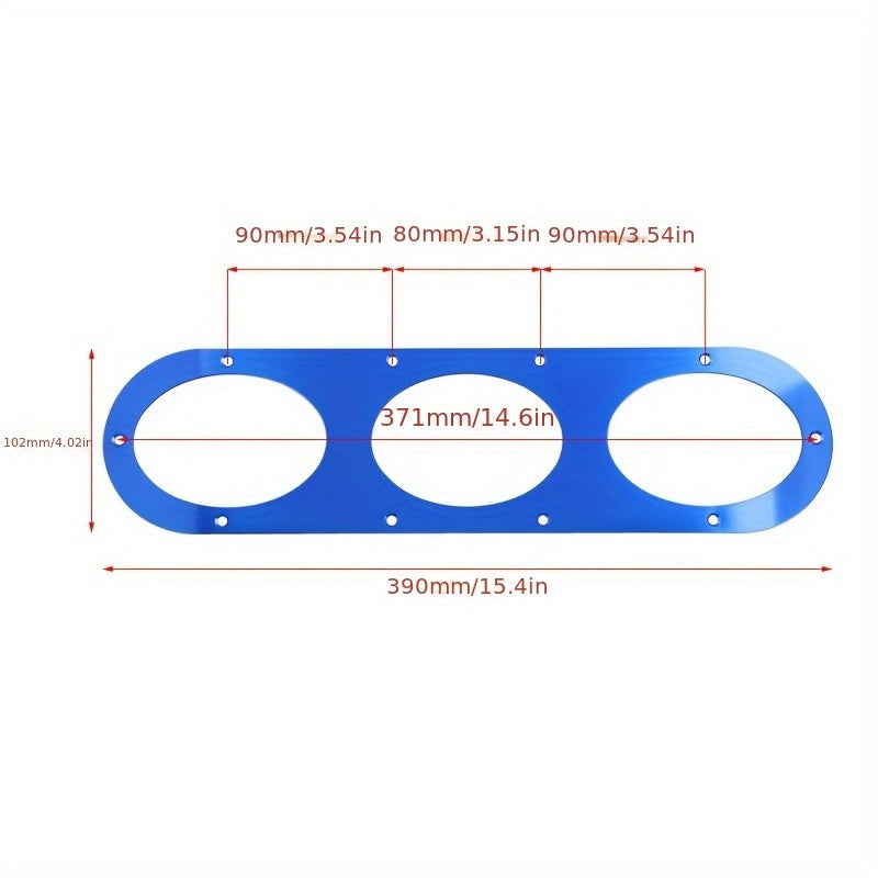 Universal Aluminum Alloy Rear Bumper Diffuser Plate Pair for Improved Aerodynamics