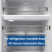 Stainless Steel RV Refrigerator Safety Bar Adjustable Camper Fridge Strap