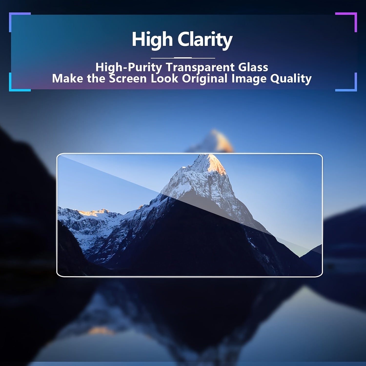 Tempered Glass Screen Protector for Car GPS and Dashboard 7/10.1 Inch