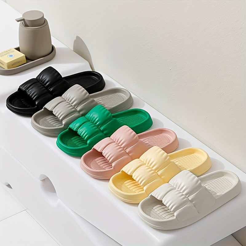 Unisex Indoor Outdoor Slippers Soft Comfortable Bathroom Slides
