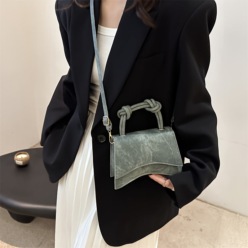 Women's Crossbody Bag PU Solid Color Lightweight Adjustable Strap Magnetic Closure