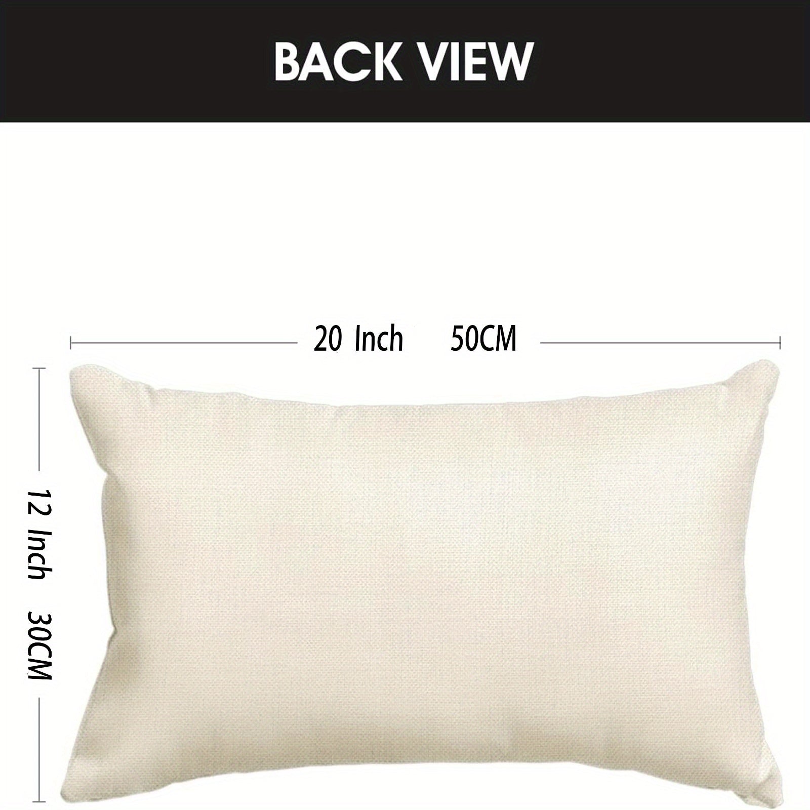 Contemporary Linen Lumbar Pillow 30.5x50.8 cm Plaid Clover Design Decorative Cushion Indoor Outdoor