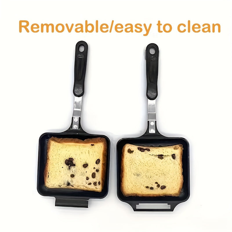 Non-Stick Double-Sided Cast Iron Grill Pan Induction Compatible Stovetop Sandwich Maker