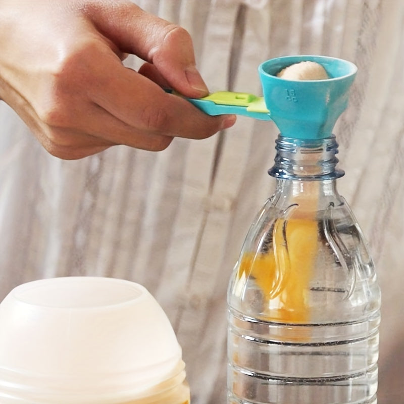 Креативный и удобный измерительный инструмент для протеинового порошка, кофе и праздничной выпечки — воронка из АБС-пластика с защитой от проливания и выдвижным основанием, идеально подходит для Рождества, Хэллоуина, Пасхи, Хануки и Дня благодарения.