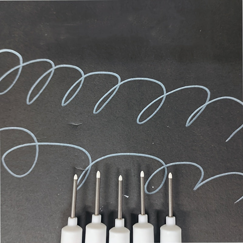 3/6Pcs White Long Head Marker Pen Construction Line Oil Pen 30mm Tip