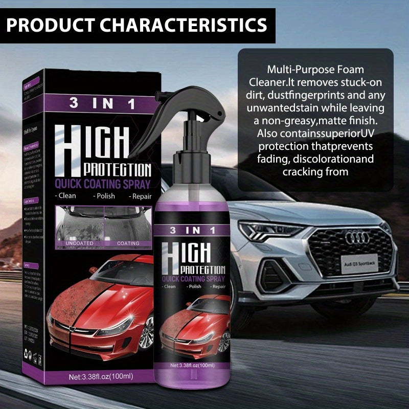 All-In-One Foam Cleaner 2-Pack 100ML Strong Automotive Deep Cleaning