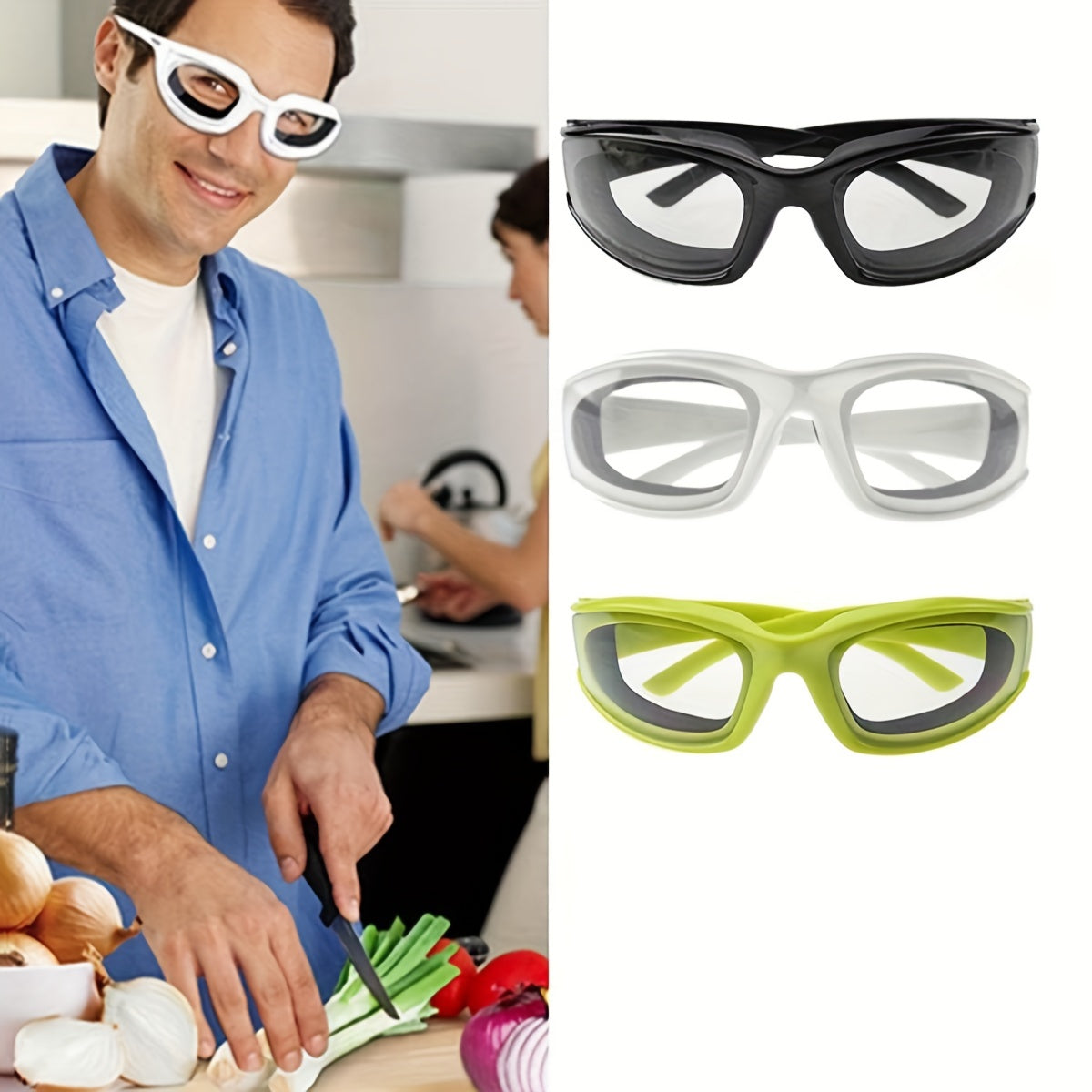 Protective Kitchen Safety Glasses Anti-Glare Onion Cutting Goggles
