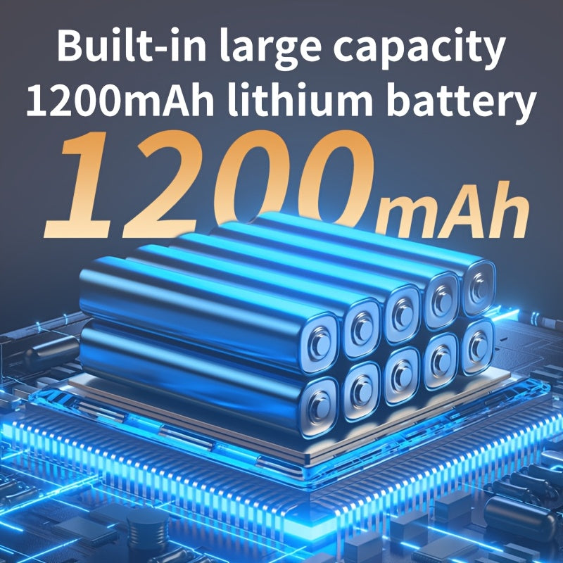 Mini USB Qayta to'ldiriladigan Oziq-ovqat Vakuum Yopish uchun Mint Yashil rangda 1200mAh Batareya va Ko'p Tezlikni Boshqarish bilan