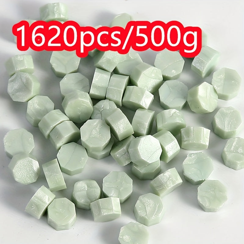 1620pcs 500g Octagonal Sealing Wax Particles for Envelope Gift Box DIY Retro Bulk Sealing Wax