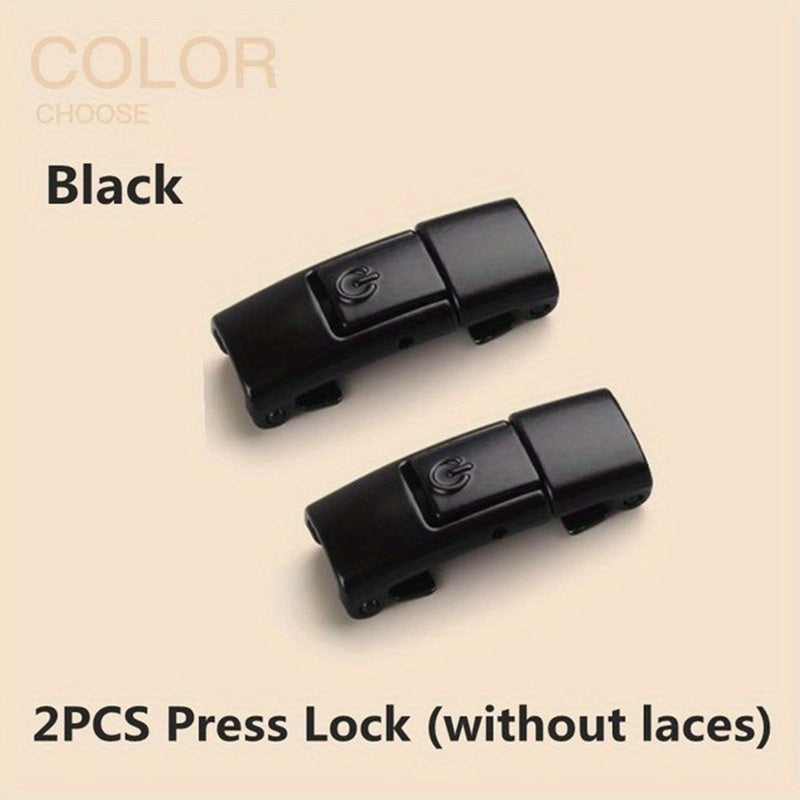 No-Tie Shoe Laces with Metal Buckle for Kids and Adults, Secure Fit