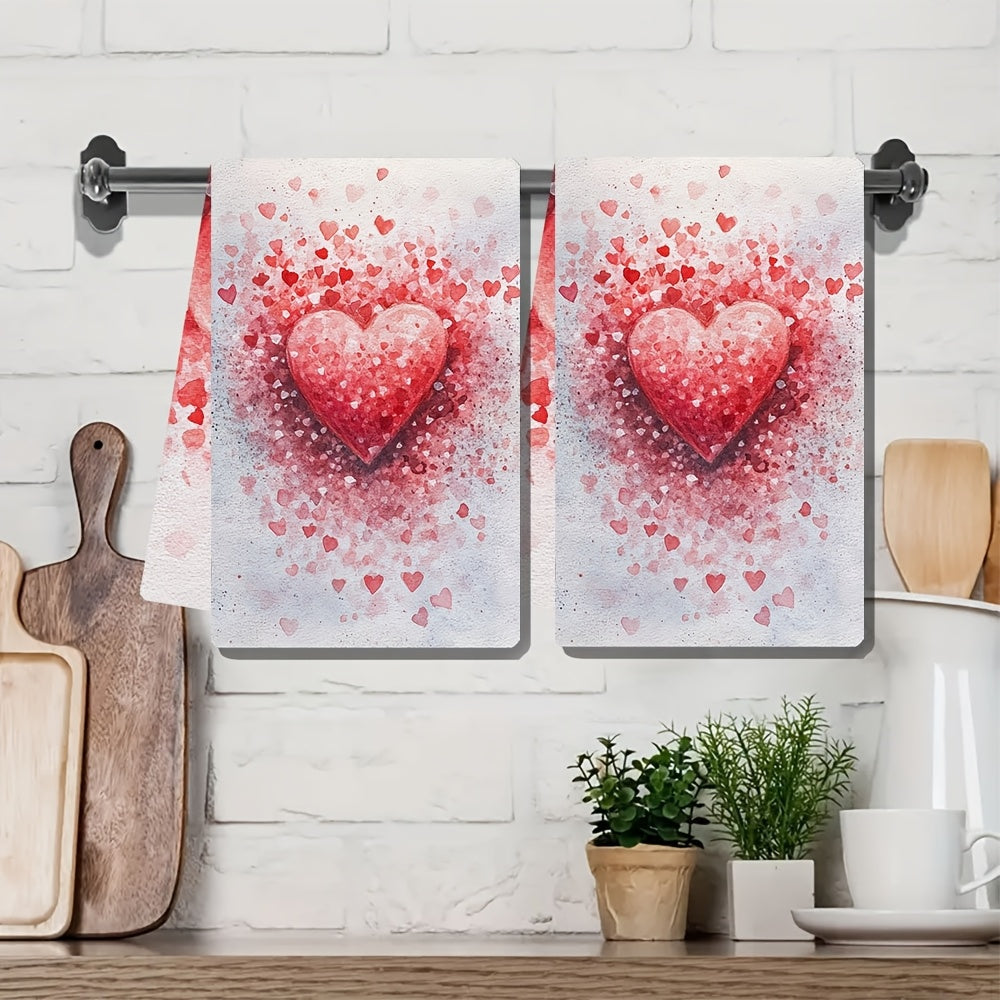 2 ta oshxona sochiq to'plami, Sevgi kuni uchun dengiz tuzi naqshi bilan, juda yumshoq va yuqori so'riluvchan idish qo'l sochiqlari. Bayram bezaklari uchun mukammal. Mashinada yuvish mumkin. O'lchami: 16x24 dyuym. Mahsulot raqami: 2KYSYS1217675