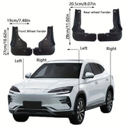 4PCS Car Mudguards Set Plastic Front Rear Wheel Accessories