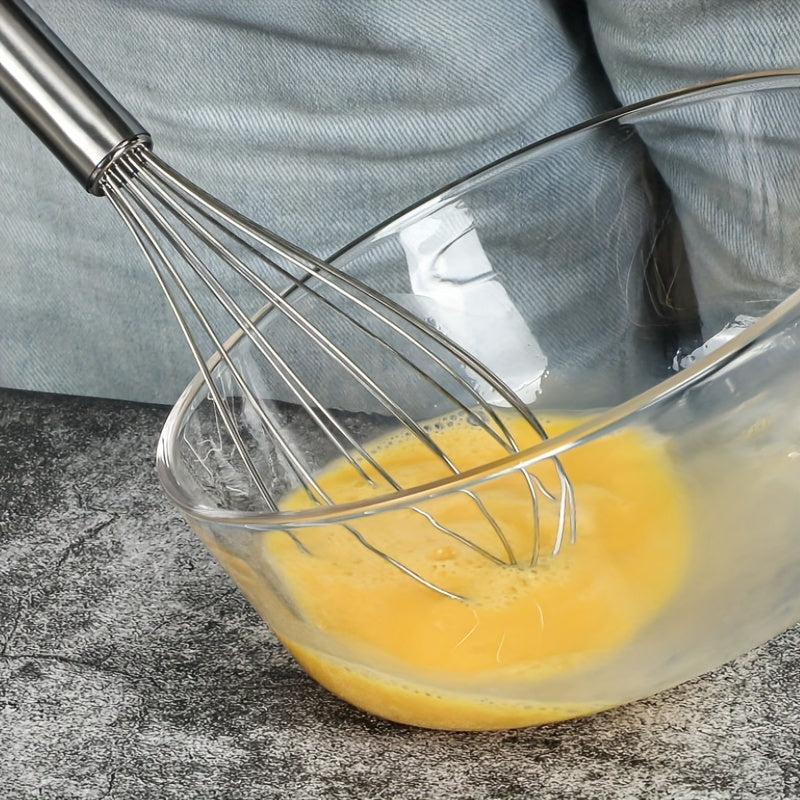 Stainless Steel Whisk Small Manual Egg Beater Handheld Mixing Tool