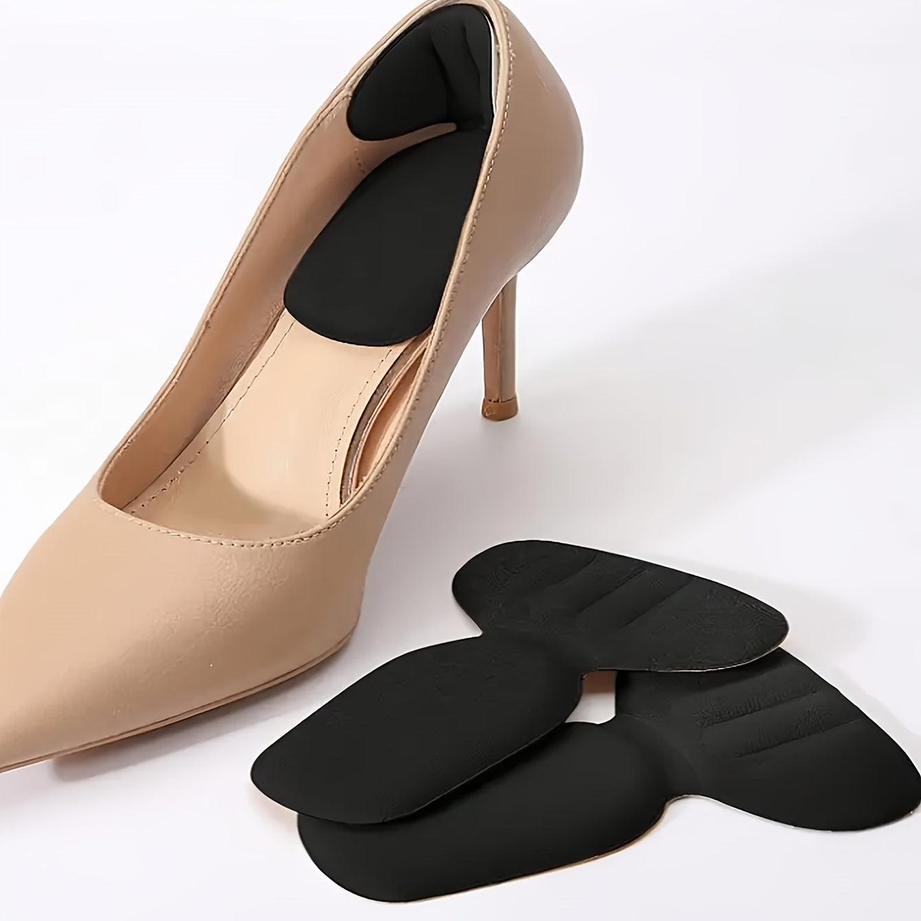 Unisex Memory Foam Heel Cushions 2-in-1 Anti-Friction Heel Protectors