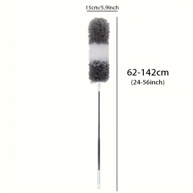 Bukiladigan boshli kengaytiriladigan mikrovlok duster yuqori shiftlar va mebellar uchun