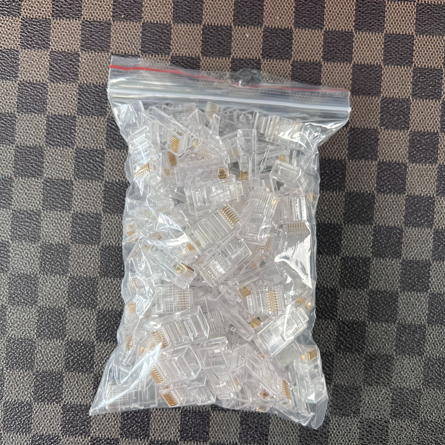 50 Pack RJ45 Connectors for Cat5 Cat5E Ethernet Cables 8P8C Modular Plug